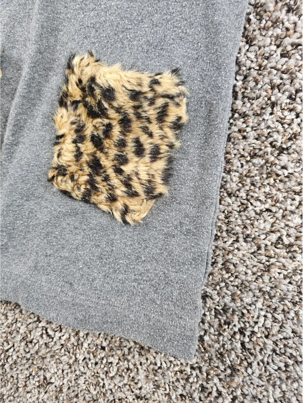 Crewcuts J Crew Girls Sz 4 Dress Faux Fur Pockets Gray Mod Straight